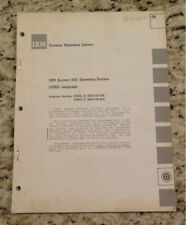 Vintage IBM System/360 Operating System COBOL Language E and F Dated 1965 picture