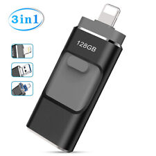 512GB-64GB 3 in 1 HD USB Stick 3.0 Flash Drive For iPhone/Android PC OTG Storage picture