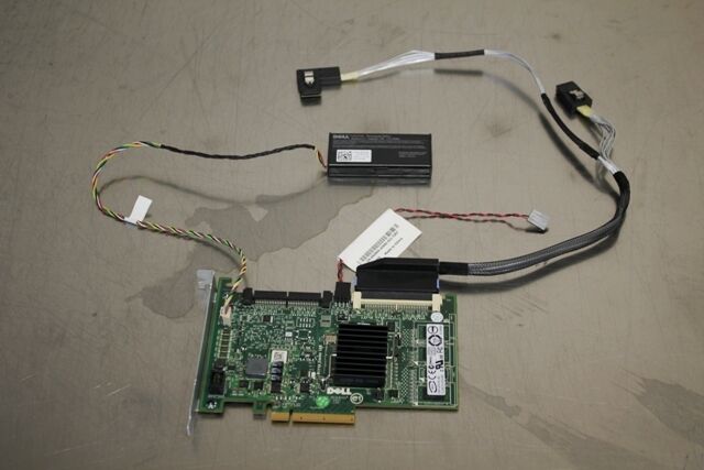 QTY. 17 DELL POWEREDGE R410 SERVER PERC 6I PCI SAS SATA RAID KIT CABLE T774H  *