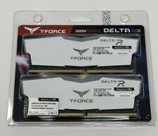 T-Force Delta RGB White Gaming DDR4 32GB (2x16GB) RAM 3600MHz (PC4-28800) CL18 picture