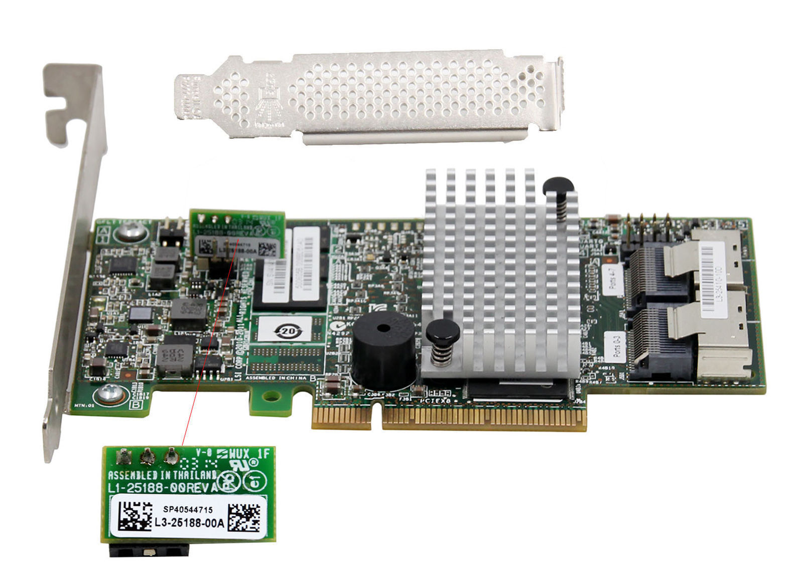 LSI 9267-8i 6Gb/s 512MB 8Port Internal SATA/SAS Controller Card RAID 5 US seller