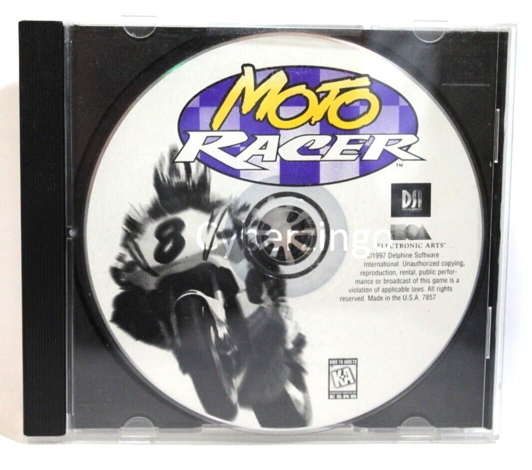 EA Moto Racer Vintage Software Game CD-ROM Vintage 1997 PREOWNED