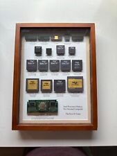 Complete First 20 Years Collection of Vintage Intel Personal PC CPUs w/Shadowbox picture