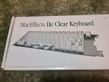 New MacEffects Chrome / Clear Mechanical Keyboard for Vintage Apple IIe Computer picture