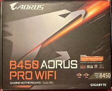 Gigabyte AORUS B450 Black PRO WIFI AMD AM4 DDR4 Gaming Motherboard, Open Box. picture