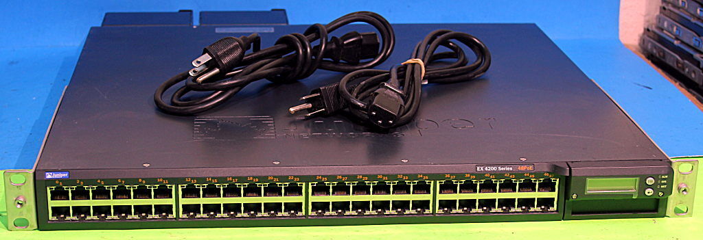 EX-4200-48P JUNIPER NETWORKS 750-021255 48-Port PoE Switch 2x EX-PWR-930-AC