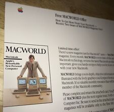 1984 STEVE JOBS Macintosh 128K MACWORLD Offer Card Sheet Mac M0001 UNUSED RARE picture