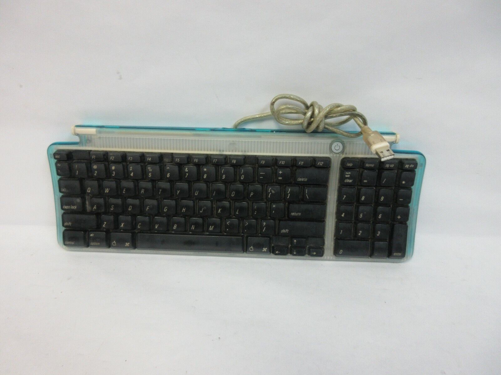 Vintage Apple M2452 Wired USB Bondi Blue Keyboard 