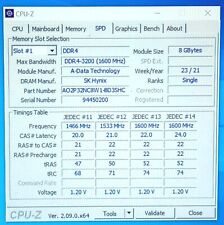 ADATA 8GB DDR4 3200 MHz PC4-25600 1Rx16 Desktop Memory RAM AO2P32NC8W1-BD3SHC picture