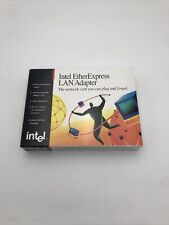 VINTAGE INTEL ETHEREXPRESS LAN ADAPTER NETWORK CARD READ picture