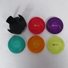 Vintage Apple Computer 1980s Rainbow Drink Coasters & Holder Missing Blue One picture