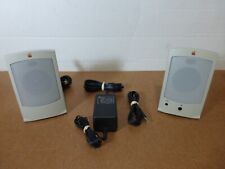 Vintage Apple Design Powered Speakers II Multimedia Computer Speaker Set (M2497) picture
