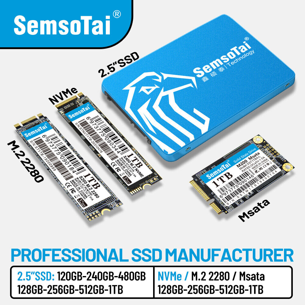 M.2 2280/ NVME/ MSATA/ SATA 3.0 Internal SSD Solid State Drive 512GB 2TB lot