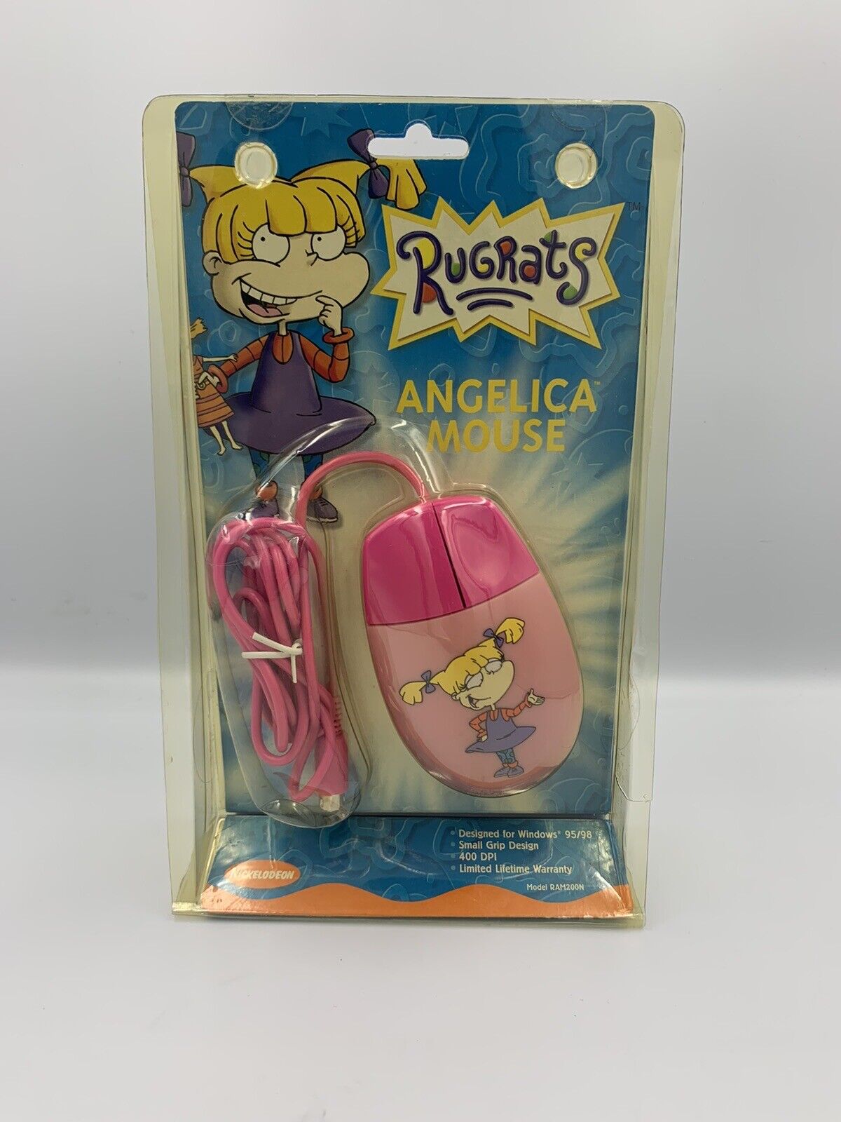 Vintage Nickelodeon Rugrats Angelica PC Mouse