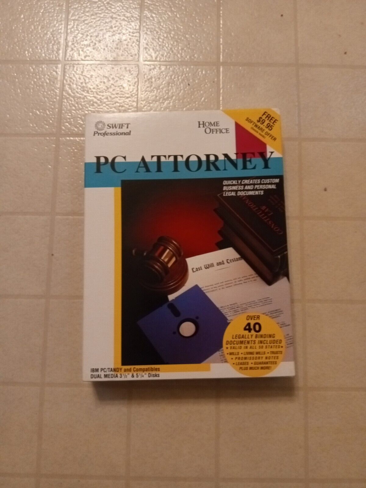 Vintage 1991 PC Attorney IBM/TANDY Home Office Complete With Both Disk's RARE