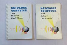 Vintage 3600 Notebook Computer User’s Manuals Hardware & Software picture
