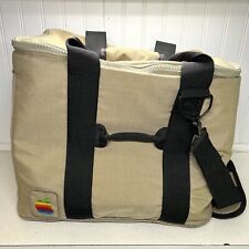 APPLE Vintage 1980s Macintosh Computer Travel Bag Tote Carry Case Tag Rainbow picture