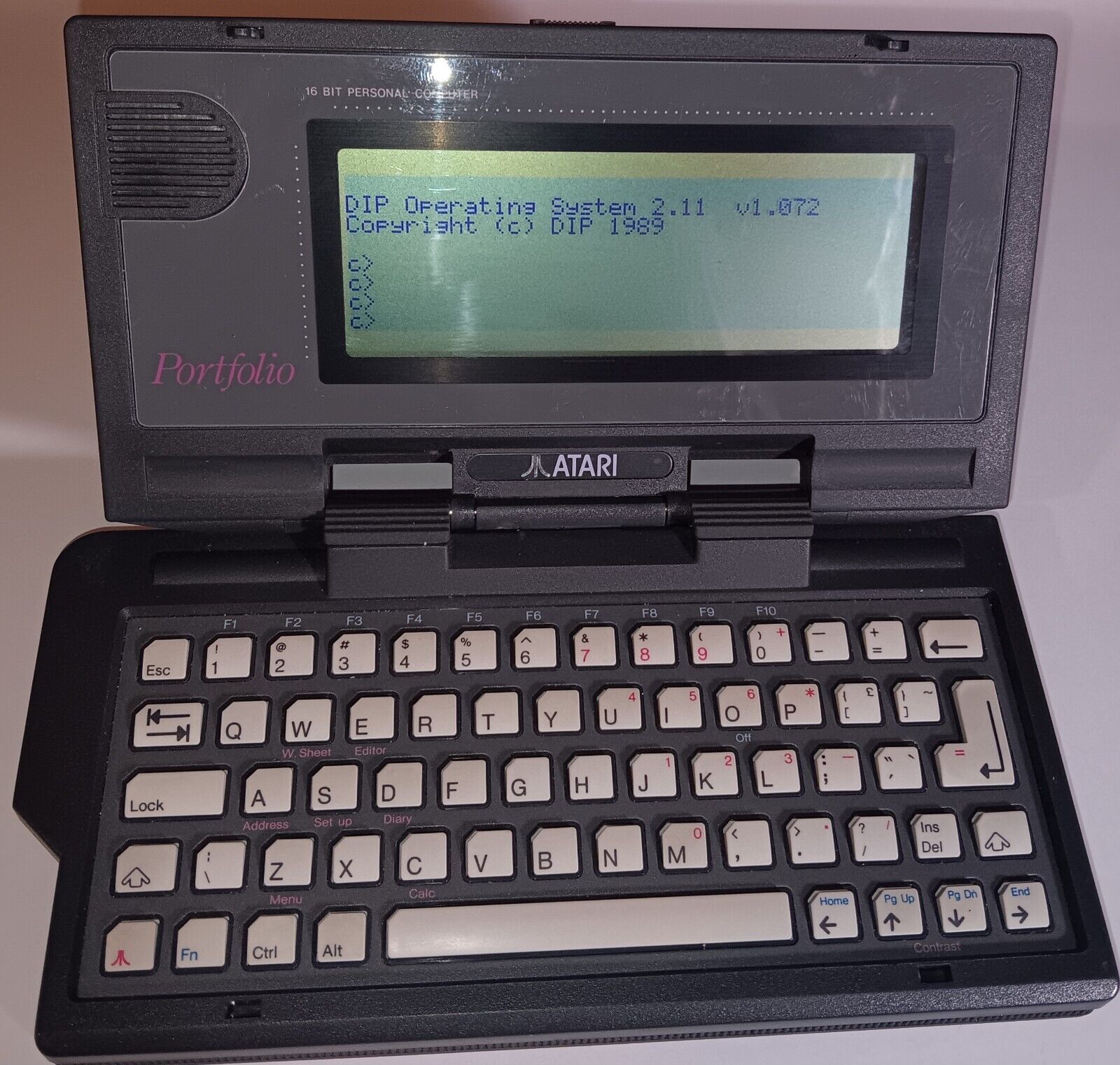 Vintage Atari HPC 004 Portfolio Computer With Spare