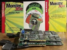 2X 3DFX Voodoo 2 PCI 12MB Diamond Monster 3D II SLI vintage dos gaming picture
