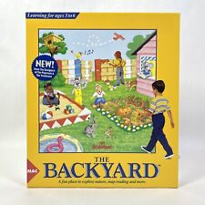 Vintage THE BACKYARD video game NEW OPEN BOX Broderbund MAC Big Box 3.5