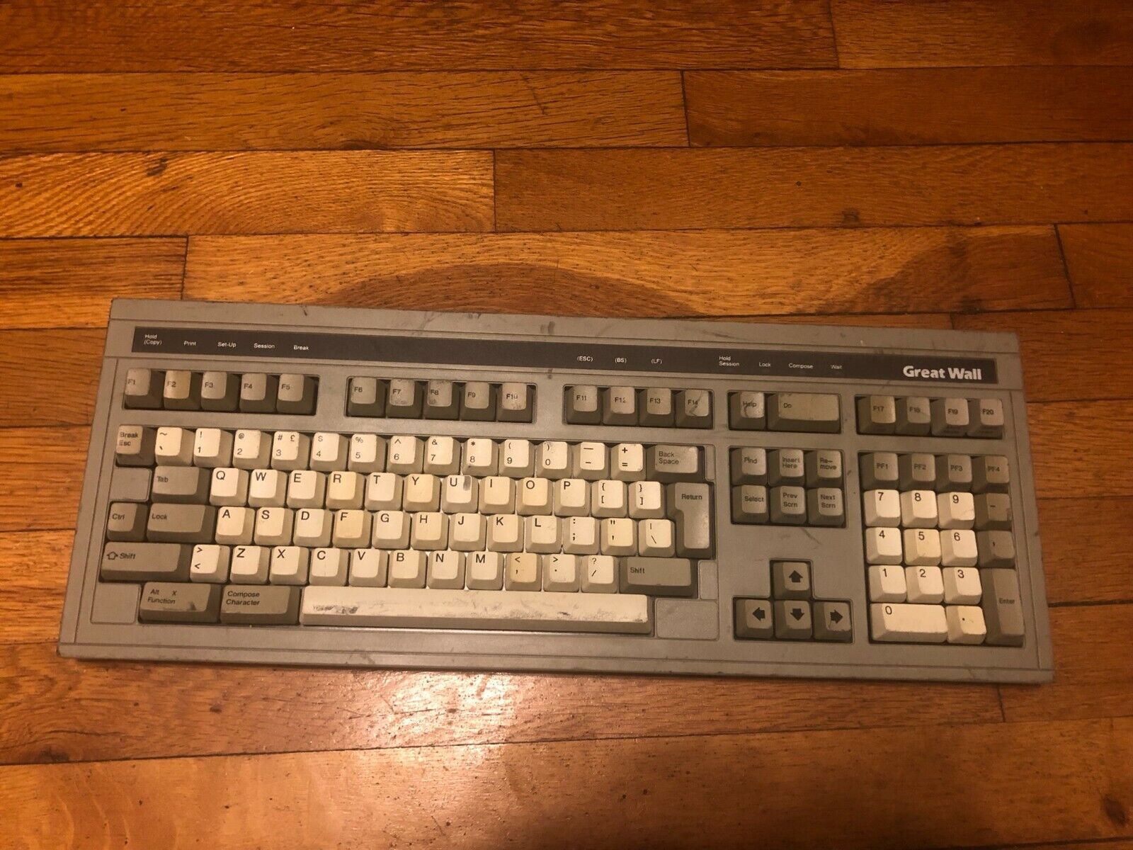 Cherry MX Black Vintage Mechanical Terminal Keyboard Untested 