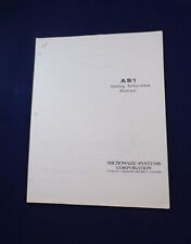 Microware Systems AS1 Analog System Manual. M6800 system. 1977. picture