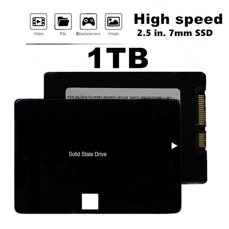 2.5in SSD  1TB Solid State Drive  Internal External High Speed Hard Drive 7mm