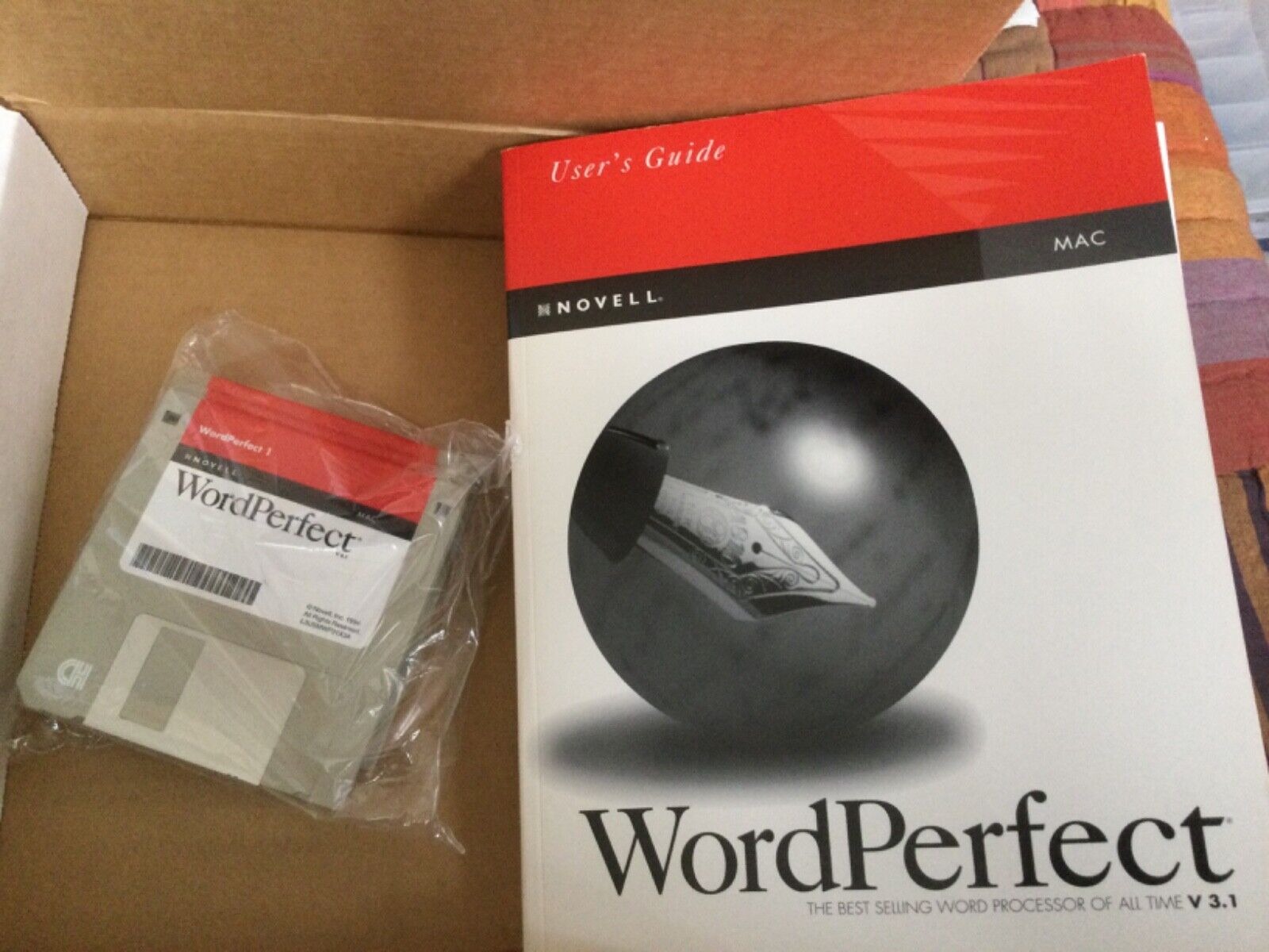 Vintage WordPerfect 3.1 for Mac 1994,  new in box 