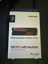 SAMSUNG 990 PRO 1TB SSD Solid State Drive w Heatsink PCIe 4.0 NVMe M.2 7450 NEW picture
