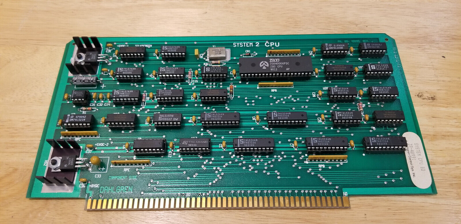 S100 S-100 Zilog Z80 CPU Card CPM Computer ALTAIR 8800 IMSAI JAIR Vintage