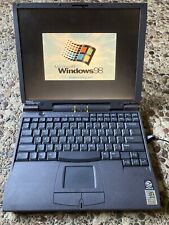 Vintage DELL Latitude CPi Laptop PPL 256MB RAM CD-ROM Win 98SE + Power Cable picture