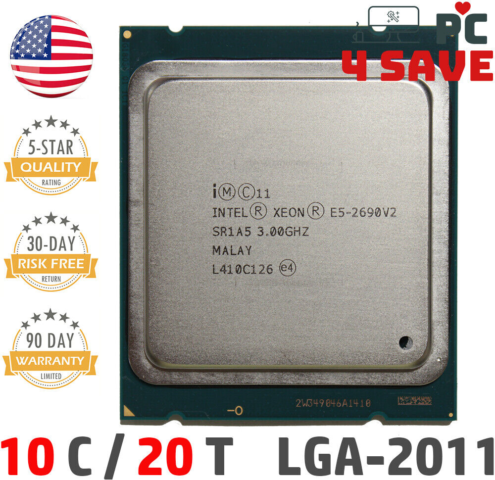 Intel Xeon E5-2690 V2 SR1A5 3.00GHz 25M 10-Core LGA 2011 Server Processor 130W