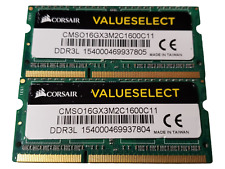 (2 Piece) Corsair ValueSelect CMSO16GX3M2C1600C11 DDR3-1600 16GB (2x8GB) Memory picture