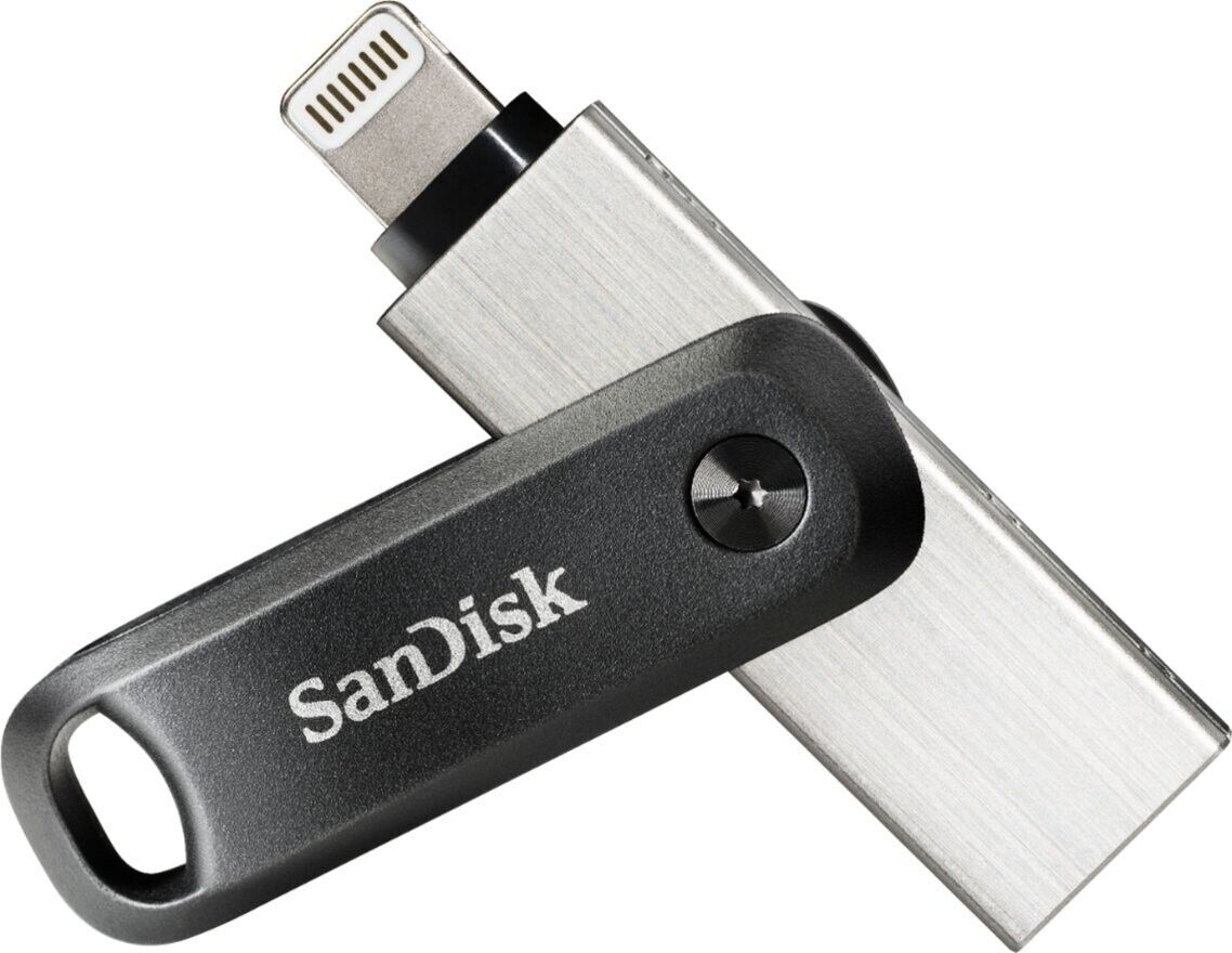SanDisk - iXpand Flash Drive Go 128GB USB 3.0 Type-A to Apple Lightning