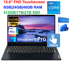 2024 Lenovo Ideapad Laptop 15 FHD Touch Intel i5 Upto 40GB RAM&2TB SSD Win 11Pro picture