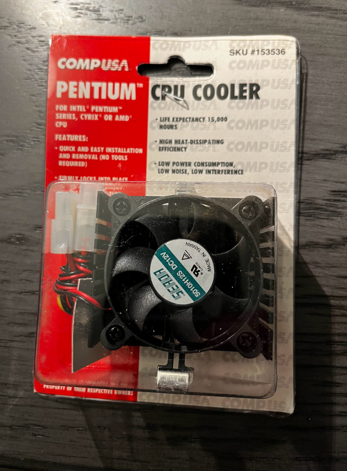 CompUSA Vintage Pentium CPU Cooler Intel Cyrix AMD 153536