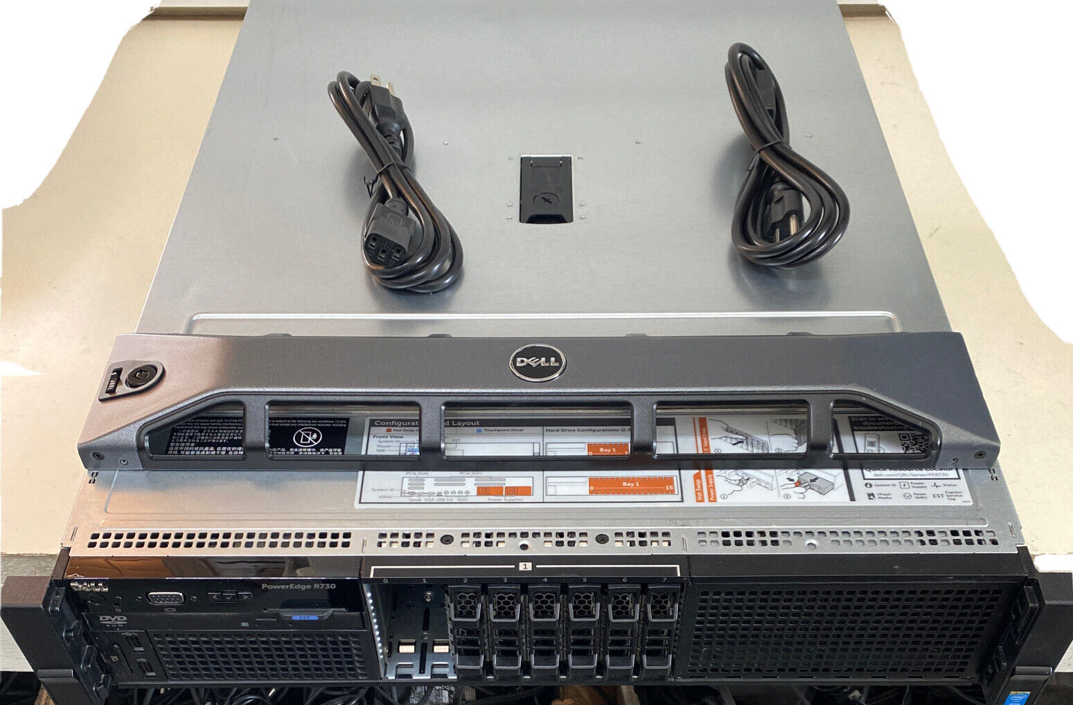 Dell PowerEdge R730 Server - 2x E5-2620 V3 2.4GHz 12 Cores 32gb Ram 1100w PSUs