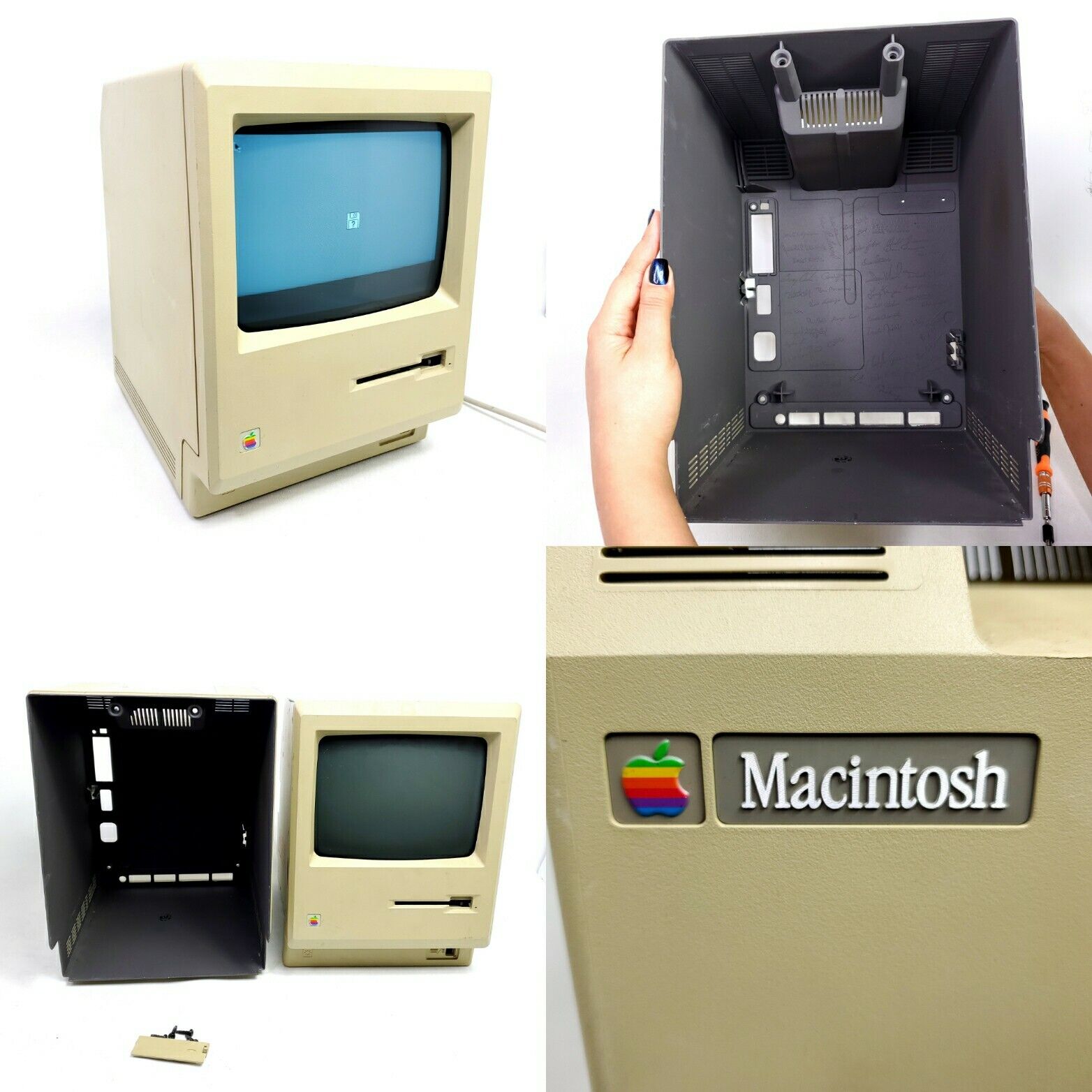 For Repair Vintage Apple Macintosh 128K M0001 Computer 1984 & Signatures PC Mac