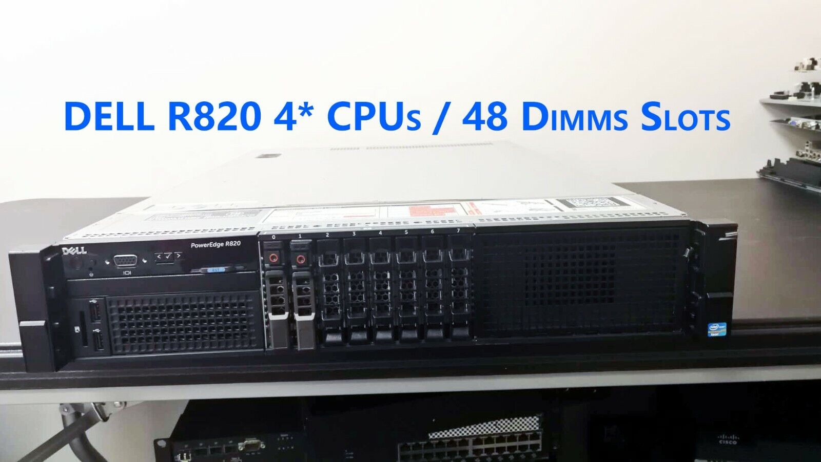 Dell R820 4x E5-4640 32 Cores 64 Threads 2.4GHz,128GB/1.5TB RAM 2x600GB SAS