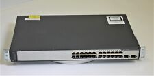 Cisco Catalyst 3750 V2 24 Port POE Switch WS-C3750V2-24PS-S V08 Tested & Reset picture