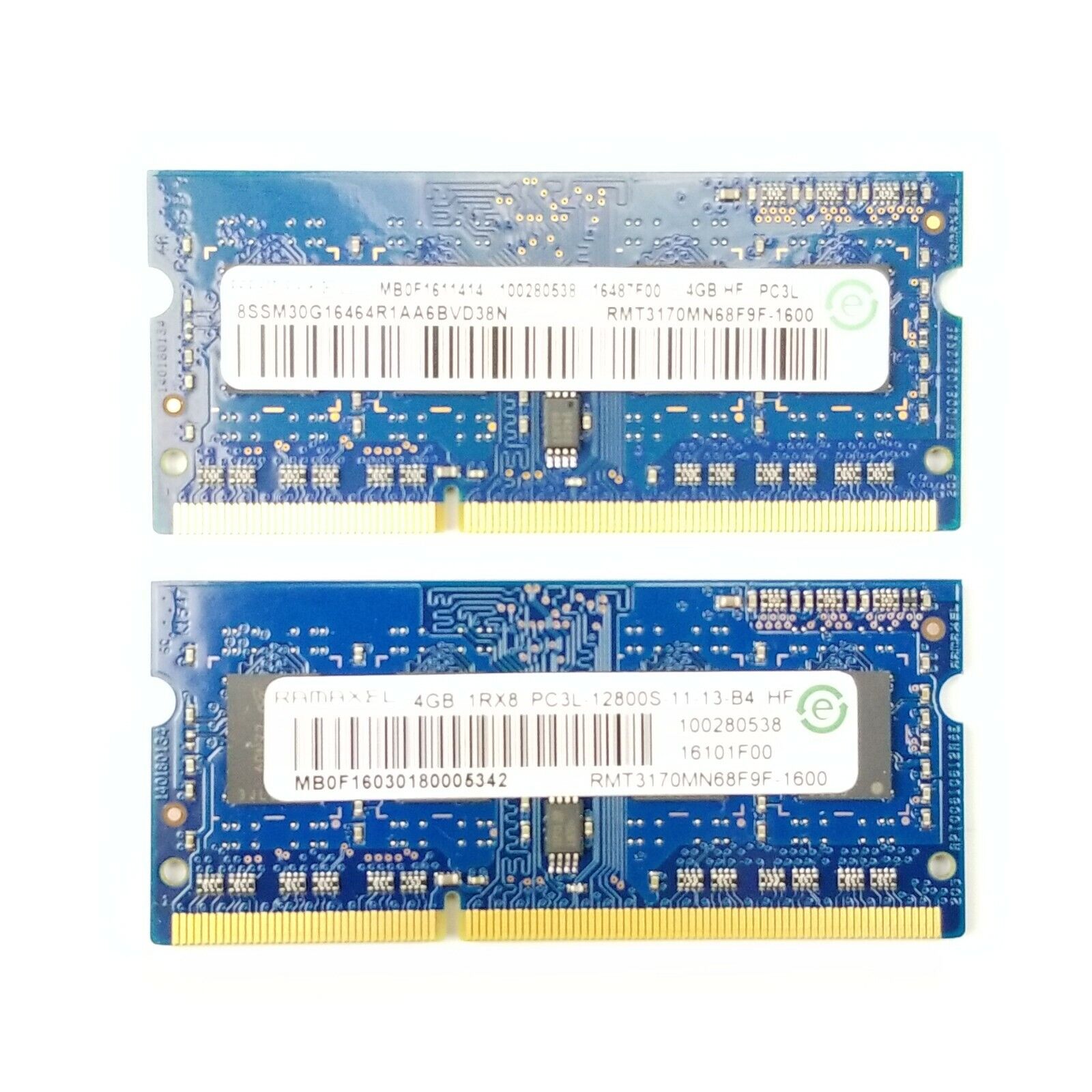 Ramaxel 8GB (2x4GB) PC3-12800S DDR3 SODIMM Laptop Memory RAM RMT3170MN68F9F-1600