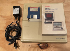 Vintage Toshiba T1100 Plus portable personal computer is tested and working picture