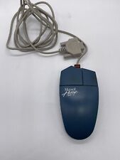 Vintage Microsoft Home Mouse Serial Mouse 9 Pin Blue picture