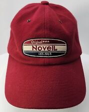 Vintage Novell Computer Software Red Hat Baseball Cap Signature Promotions picture