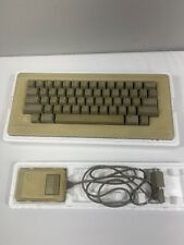 Vintage Macintosh Apple Mouse & Keyboard M0100 With Original Box RARE picture