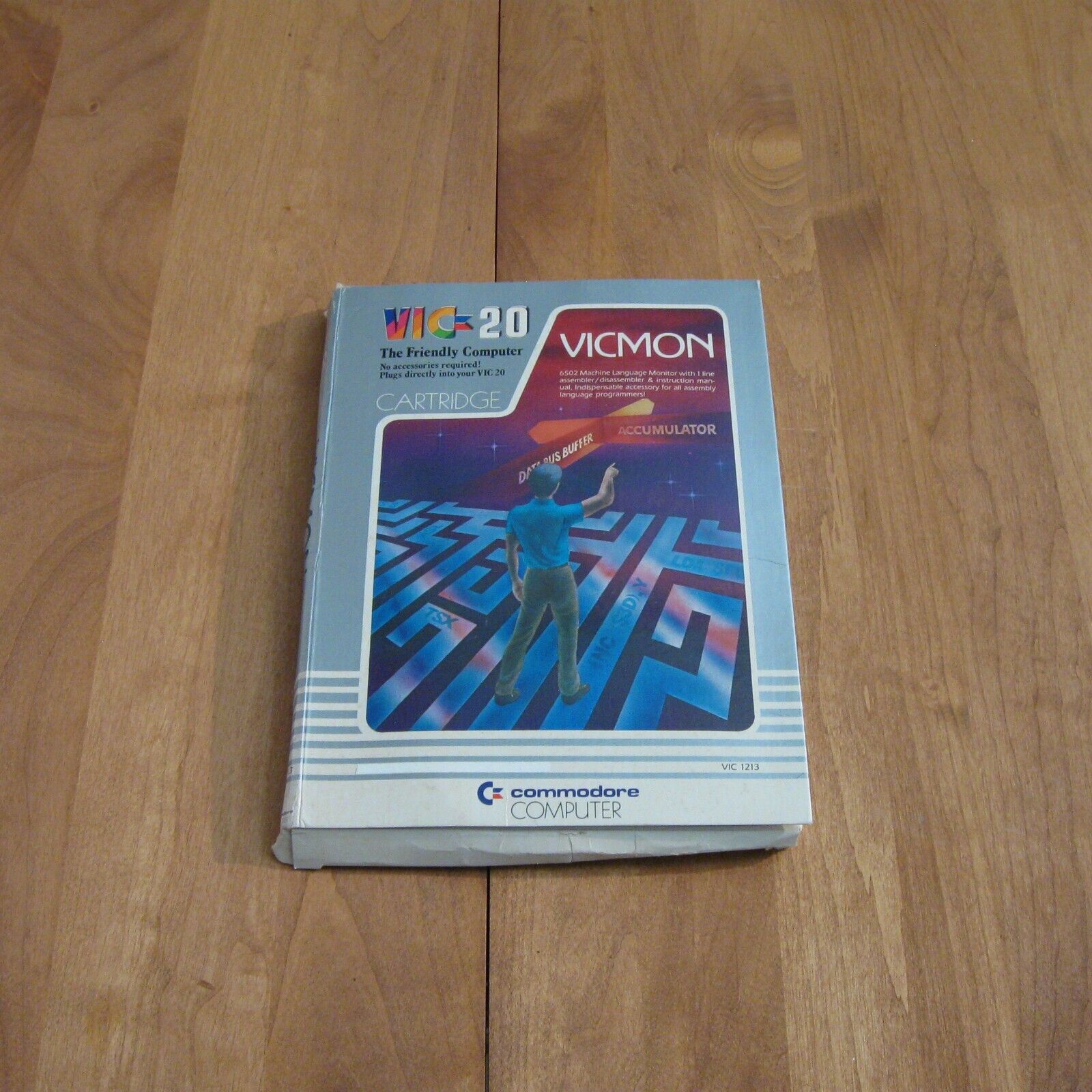 Commodore VICMON VIC-1213 6502 Machine Language Monitor Cartridge w/box & manual