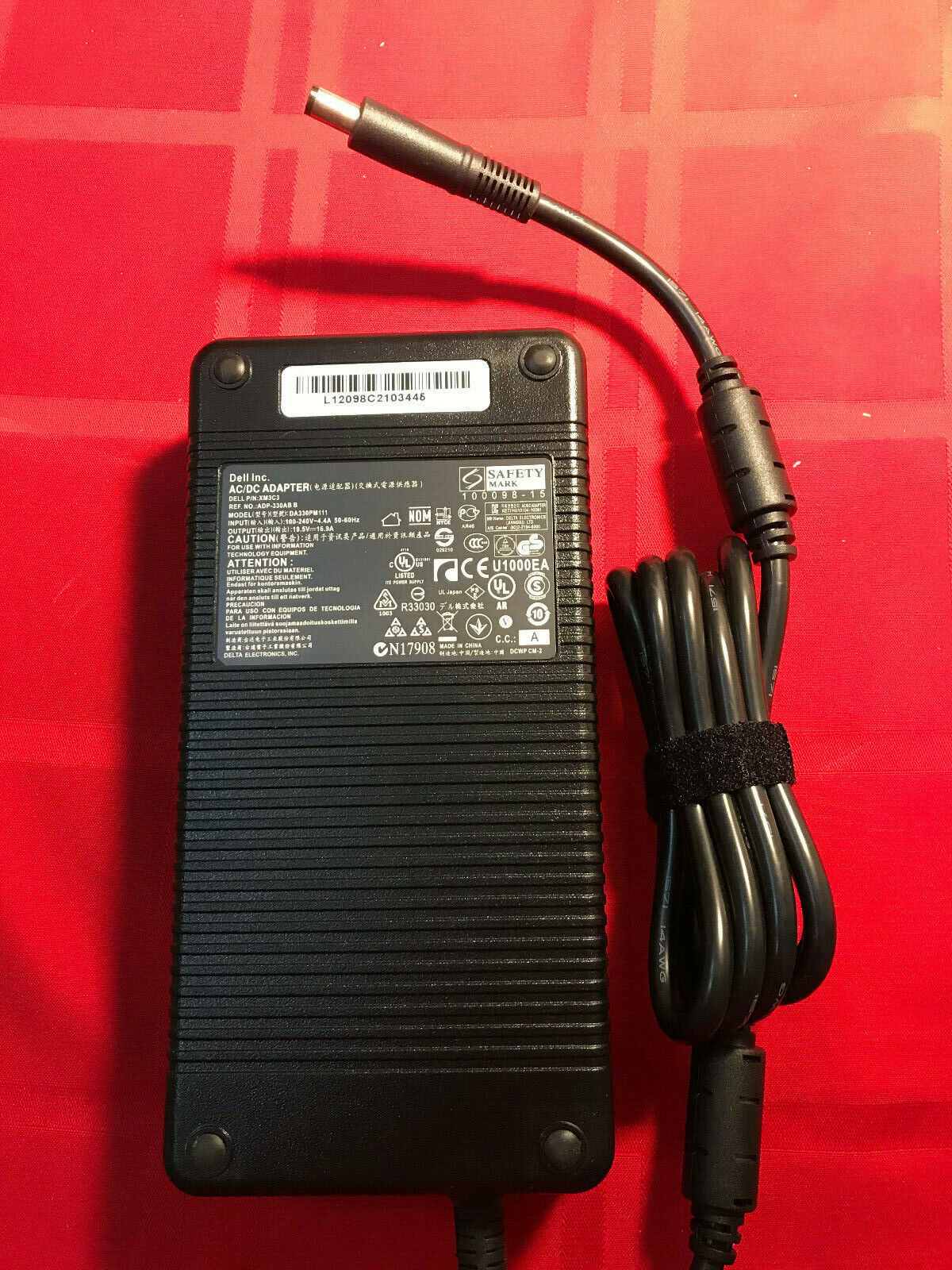 NEW OEM Dell 330W Alienware M18x R1 R2 R3 X51 Power Supply Adapter Charger+Cord