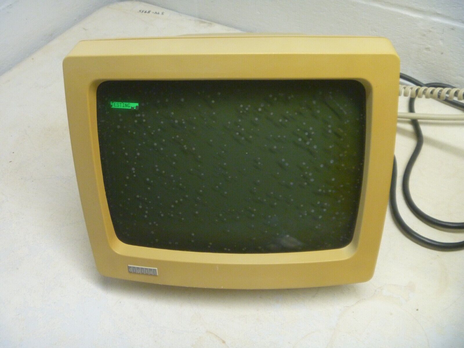 Vintage DEC Digital VR201 Computer Monitor AS IS