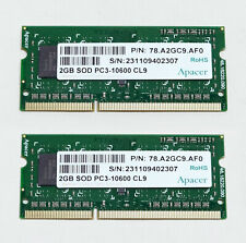 4GB (2x 2GB) DDR3 1333mhz PC3-10600 SoDimm Laptop Hynix RAM Memory Upgrade Kit picture