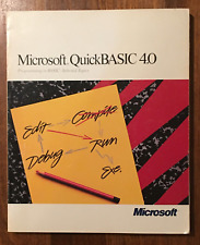Vintage Microsoft QuickBASIC 4.0 PC Manual 1987 picture